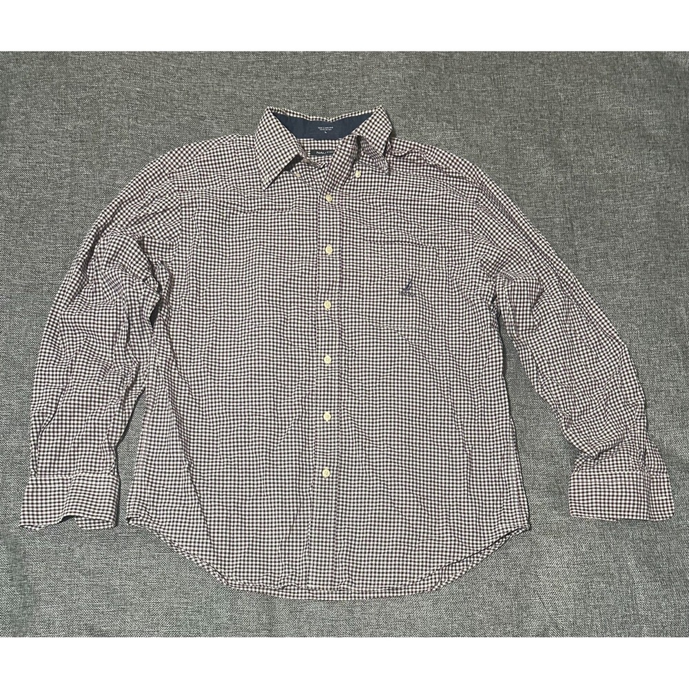 Nautica Men's L‎ Checkered Long Sleeve Shirt
